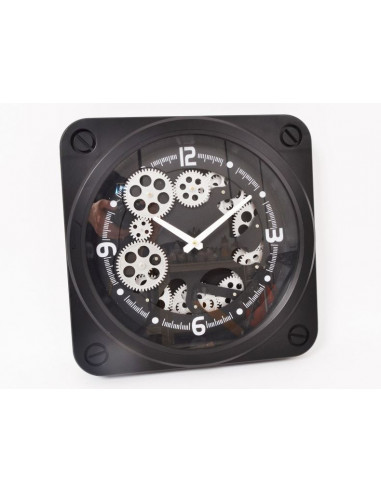 TIMES horloge rouages 60cm