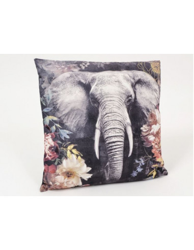 Coussins LION & ELEPHANT SWEET-HOME 45x45