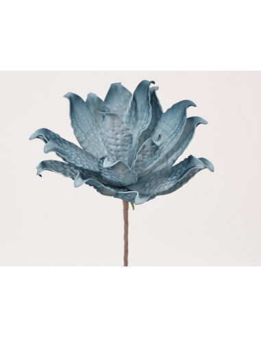 Branche fleur bleue pétrole - Modèle d'exposition