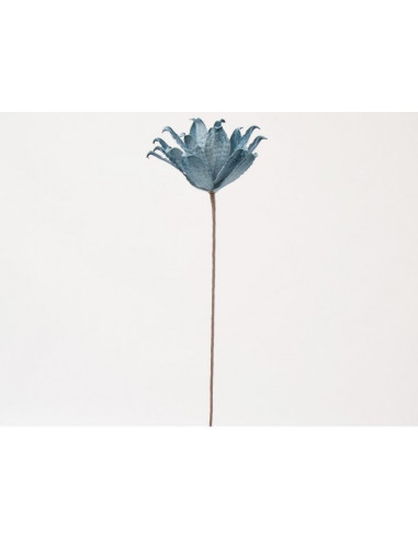 Branche fleur bleue pétrole - Modèle d'exposition
