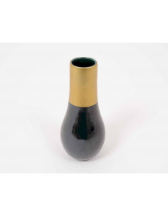 Vase vert/or AZELIE - Modèle d'exposition