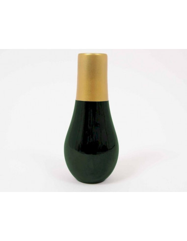 Vase vert/or AZELIE - Modèle d'exposition