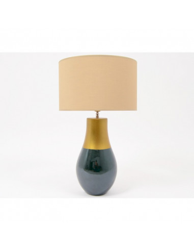 Lampe vert/or AZELIE