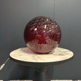 LAMPE VOLCANIQUE BOULE ROUGE