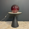 LAMPE VOLCANIQUE BOULE ROUGE