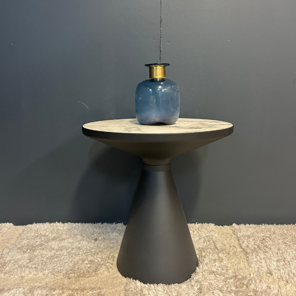 VASE MAJORELLE BOULE BLEU 20 CM - MODÈLE D'EXPOSITION