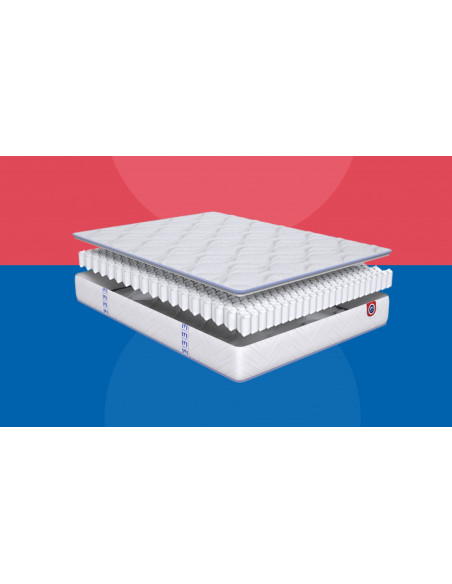 Matelas à ressorts GASTON 24 cm MERINOS